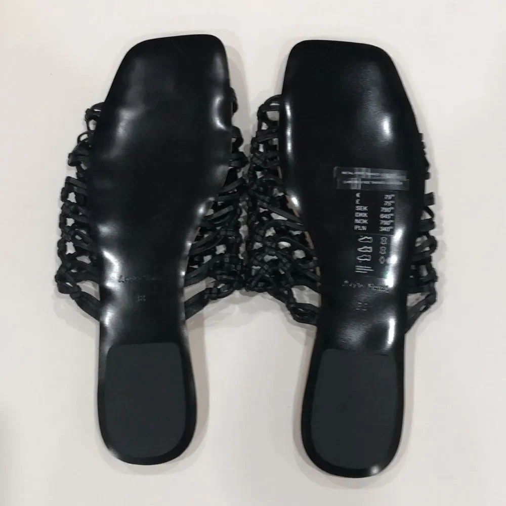& Other Stories Leather Sandals, Black, Size 7.5 - Picture 6 of 16